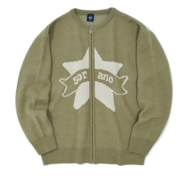 소라노 X 아코스튜디오 니트 집업 - 1size