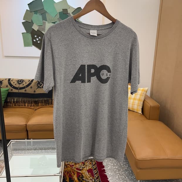 아페쎄 A.P.C USA 빅로고 프린팅 반팔티 95 C05071 