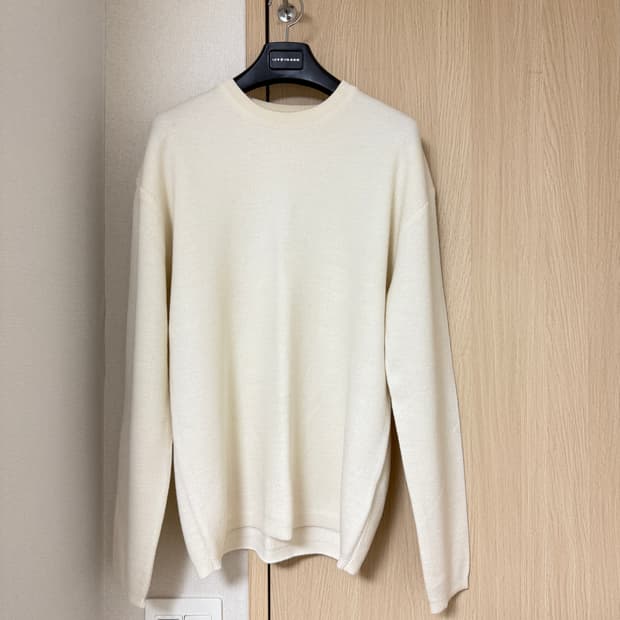 쿠어/캐시미어 니트 크림 /L(105)