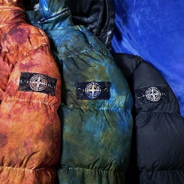 [M] 슈프림 스톤아일랜드 크링클랩스 다운 블랙