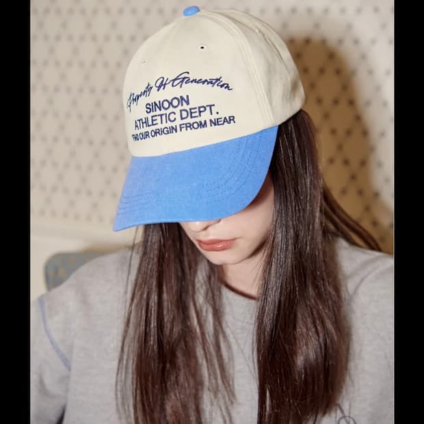 시눈 로고 모자 볼캡