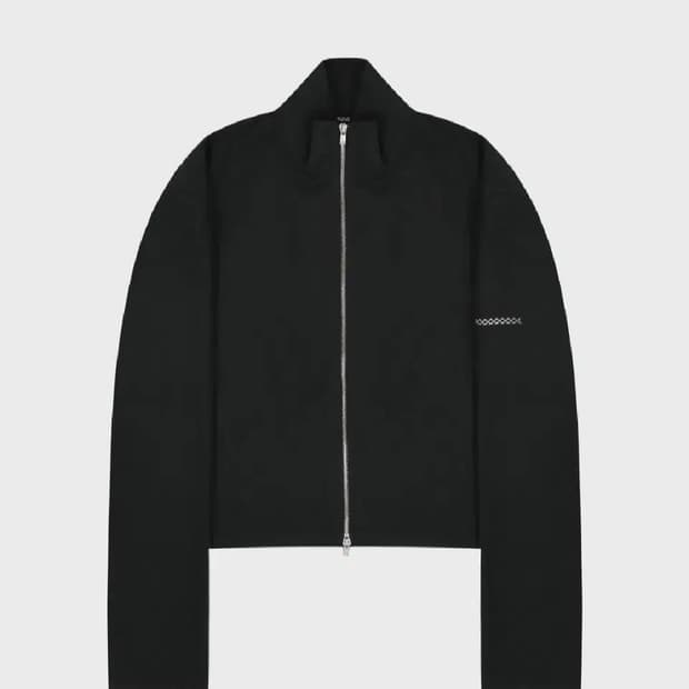 준느 j44 풀집업 워시드블랙 L