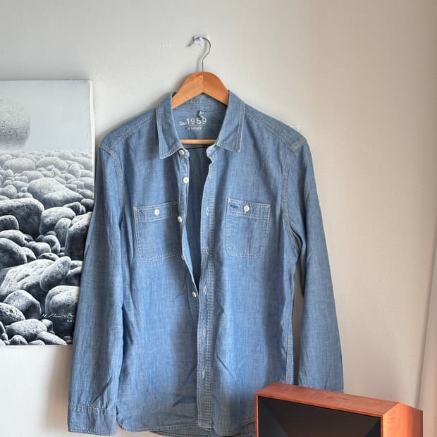 갭 샴브레이 셔츠