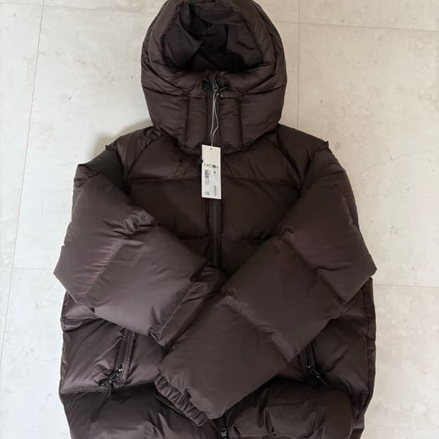 아르켓 스포티 다운 자켓 다크브라운