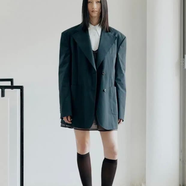 로우클래식 코튼 블레이저