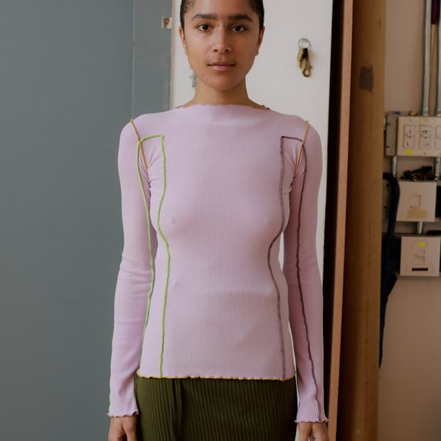 Baserange omato long sleeve purple