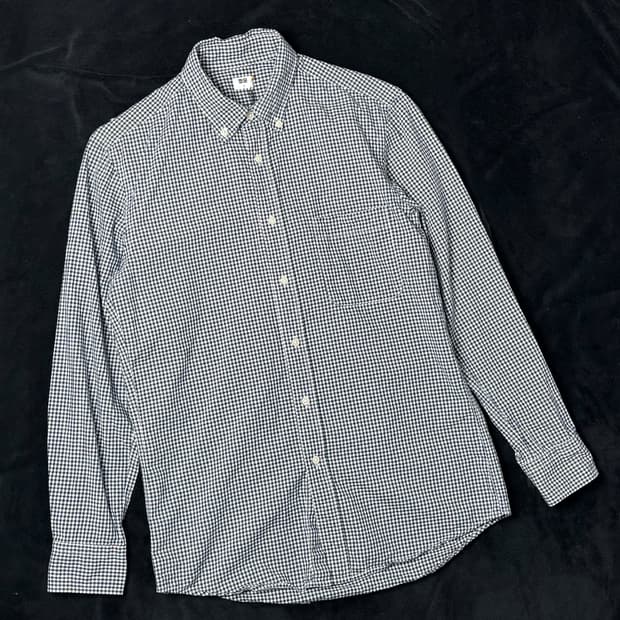 일본빈티지 유니클로 잔체크 셔츠