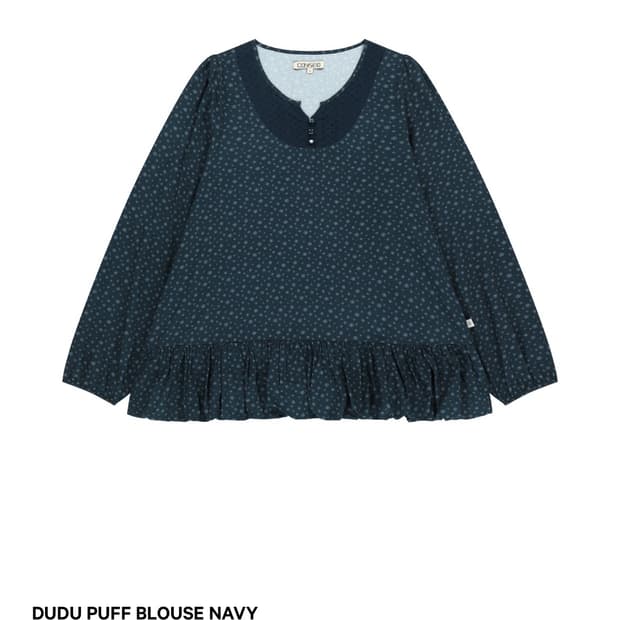 코이세이오 두두 퍼프 블라우스