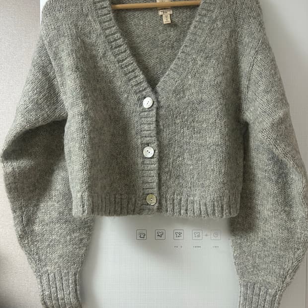 H&M 울 알파카 블랜드 니트 가디건