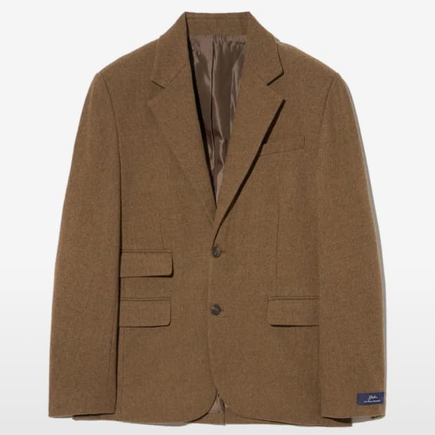 예일 헤리티지 울 블레이저 (홈스펀 브라운)