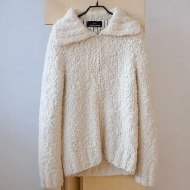 꼼데가르송 니트집업