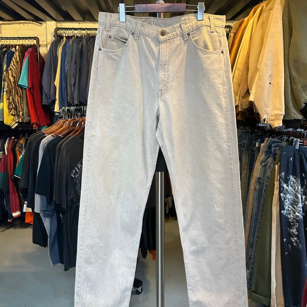 90s 리바이스550 오렌지탭 팬츠 베이지 36x32 