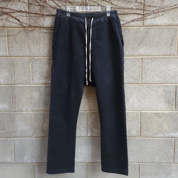 [M] 14fw 릭오웬스 다크쉐도우 배기 물스킨 롱팬츠 MAD