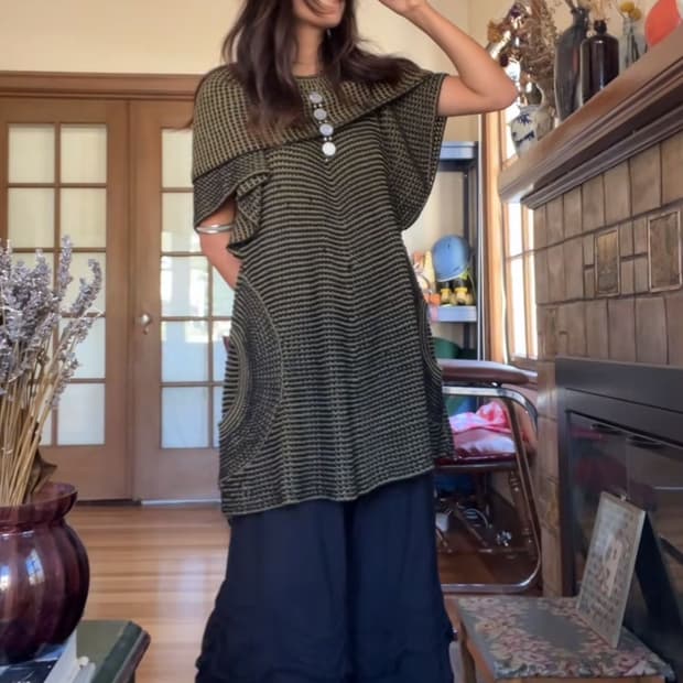 Vintage Button Ballon Skirt