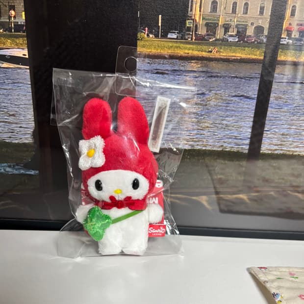 카페 하모니 카페 50주년 한정판 마이멜로디 키링 미개봉