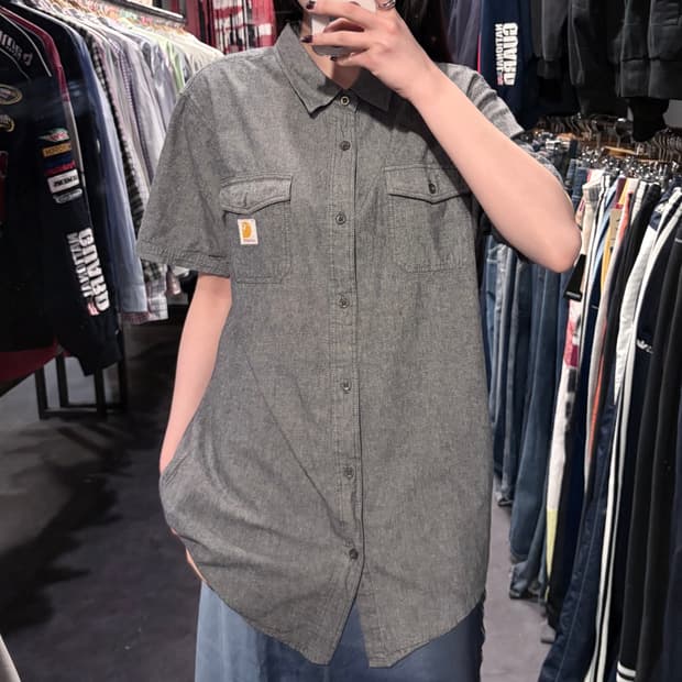 [IM] Carhartt 칼하트 반팔 셔츠 그레이