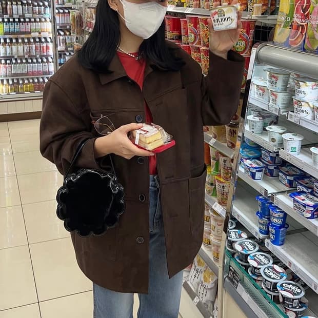 셀리앤리옹 도쿄자켓 스웨이드 자켓