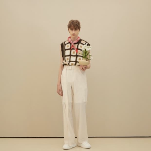 STU 벨티드 팬츠 화이트 S 새상품