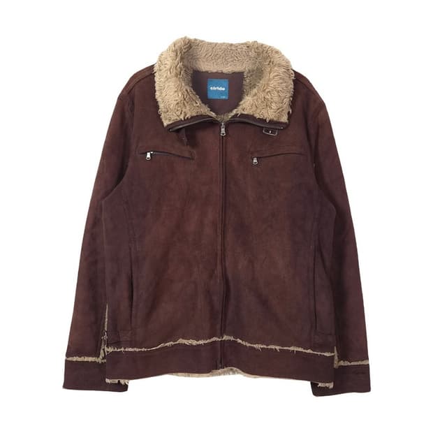 클라이드 빈티지 페이크 스웨이드 양털 무스탕 자켓 XL