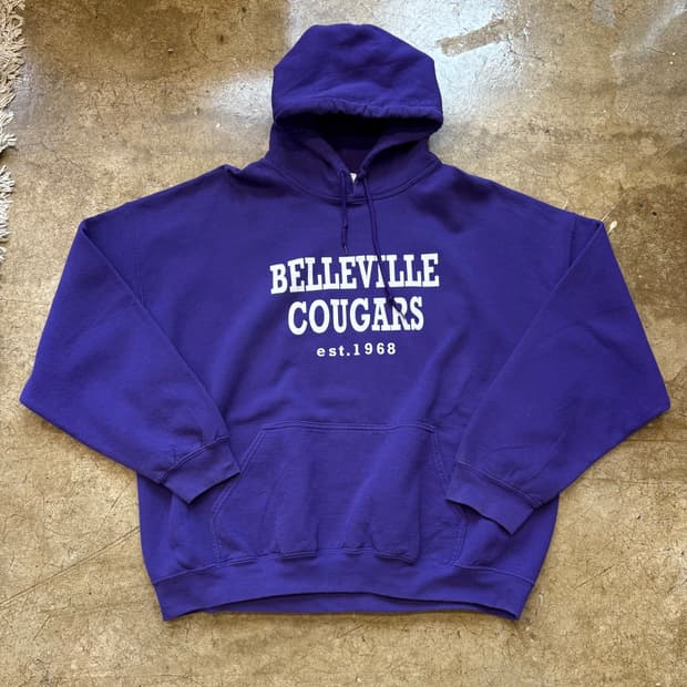 Gildan 50/50 빈티지 퍼플 스웻 후디