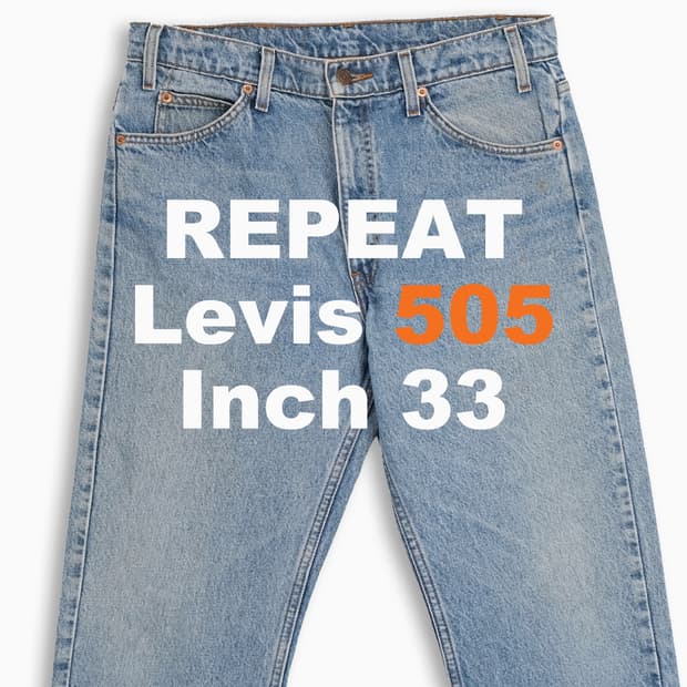 리바이스 505 오렌지탭 연청 90s 33 인치 OR50534139