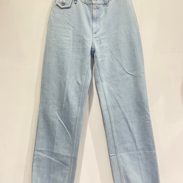 버버리 여성 연청 와이드 데님 W26 매장판