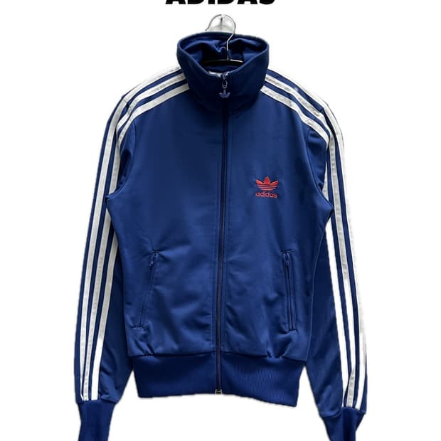 아디다스 올드스쿨 희귀 백로고  트랙탑 져지 블루