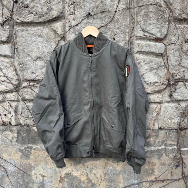 이탈리아군 이태리군 리프로 플리스 안감 l-2b ma-1 플라이트 자켓