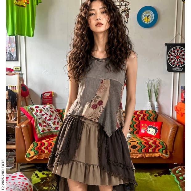 bon bonanza Unbalance Ethnic Sleeveless