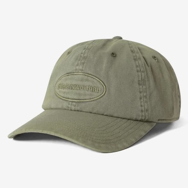 디스이즈네버댓 캡 모자 Overdyed E/T-Logo Cap Olive