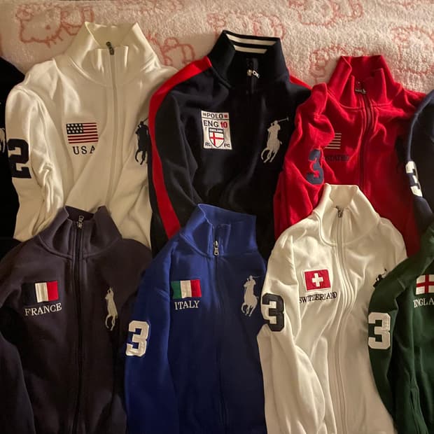 폴로 랄프로렌 국기 컬렉션 코튼 집업 공고글