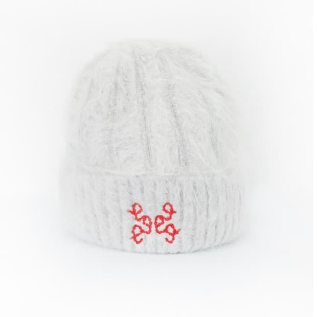 999휴머니티 앙고라 비니 아이보리