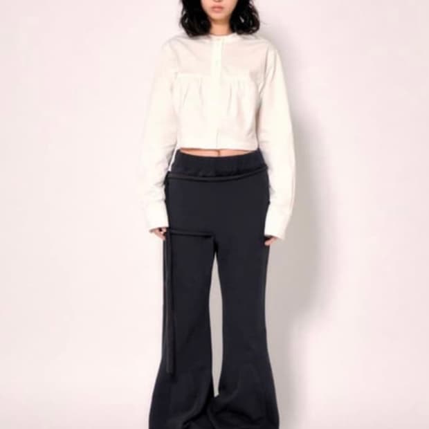 로레일즈 레이어드 부츠컷 스웻팬츠