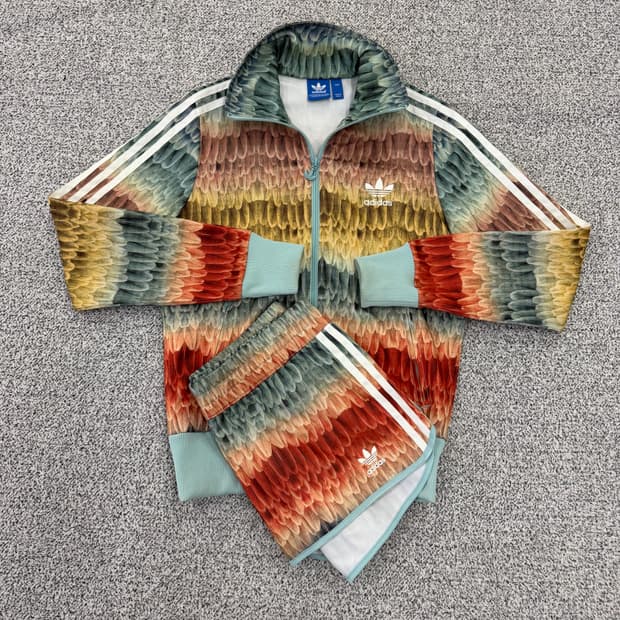 90 아디다스 여성 패턴 져지 세트 0130H1