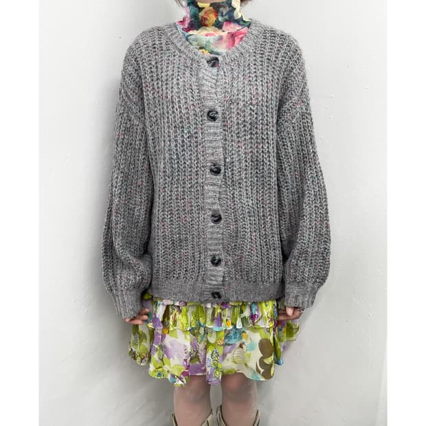 솜사탕 코지 아방 가디건🩶