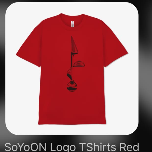 새소년 황소윤 So!YoON! 로고 MD 티셔츠 레드