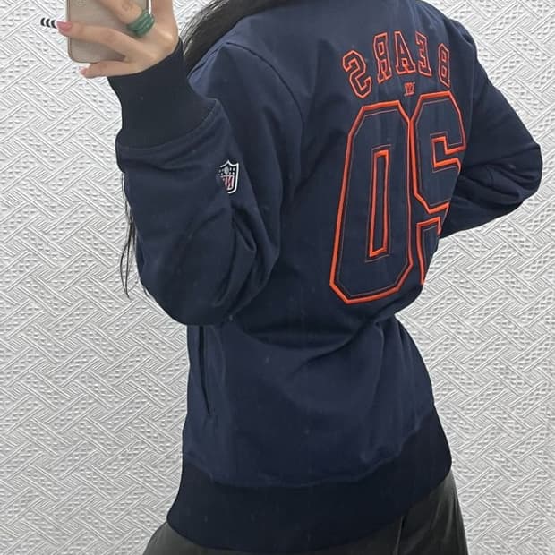 뉴에라 올드스쿨 키치 시카고 베어스 바시티 자켓 M C10258