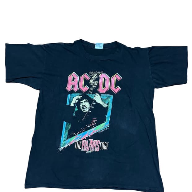 90s AC/DC 더 레이저스 엣지 빈티지 티