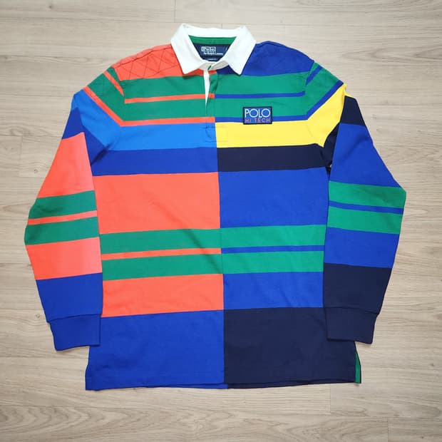 (새상품)폴로 하이테크 럭비티 멀티컬러 Polo Hi Tech Rugby