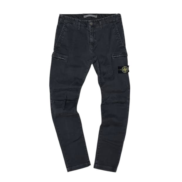 20FW 스톤아일랜드 블랙 가먼트 카고팬츠
