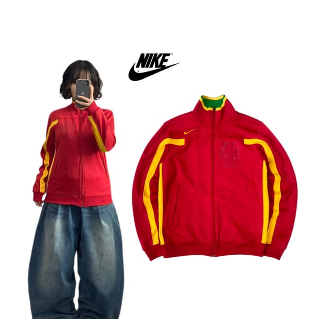 나이키 포르투갈 트랙탑 져지 레드