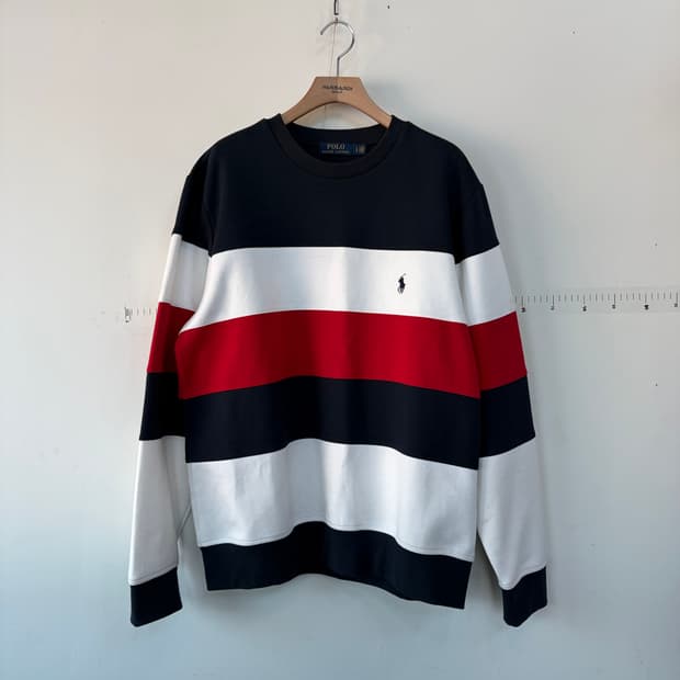 폴로 랄프로렌 스트라이프 맨투맨