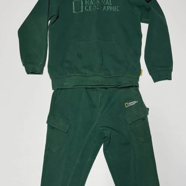내셔널지오그래픽 키즈 트레이닝 세트 150 후드티 + 조거팬츠