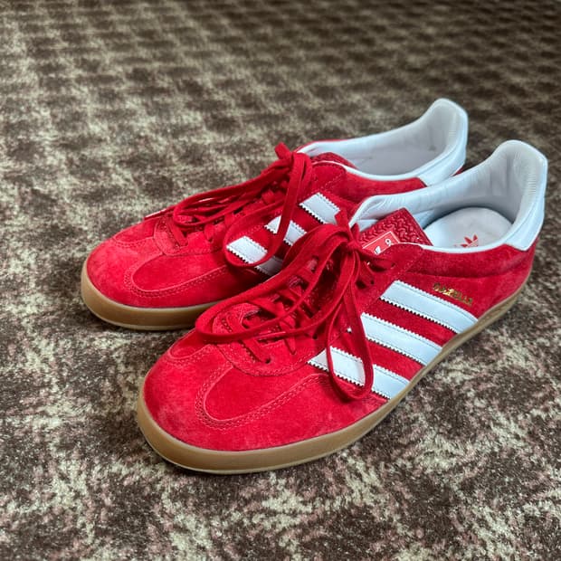 아디다스 가젤 인도어 스칼렛 275 새상품