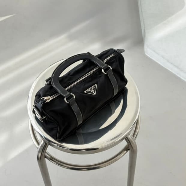 빈티지 프라다 미니 볼링백(정품)