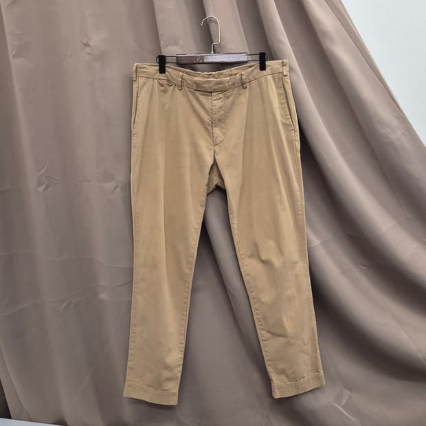 폴로 테일러드 슬림핏 피마 코튼 바지 34