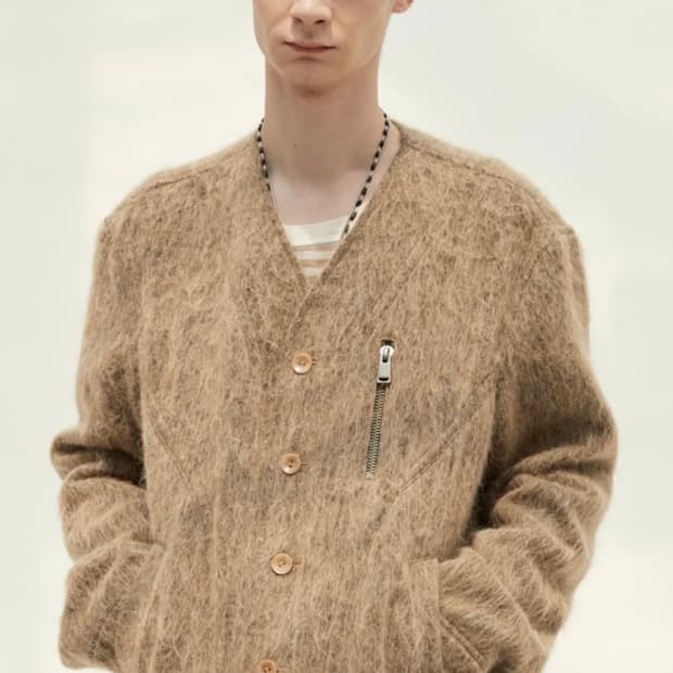 [S] 앤더슨벨 노마드 샤기 알파카 자켓