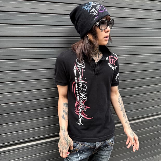Onikei Mood Graphic Polo Shirt