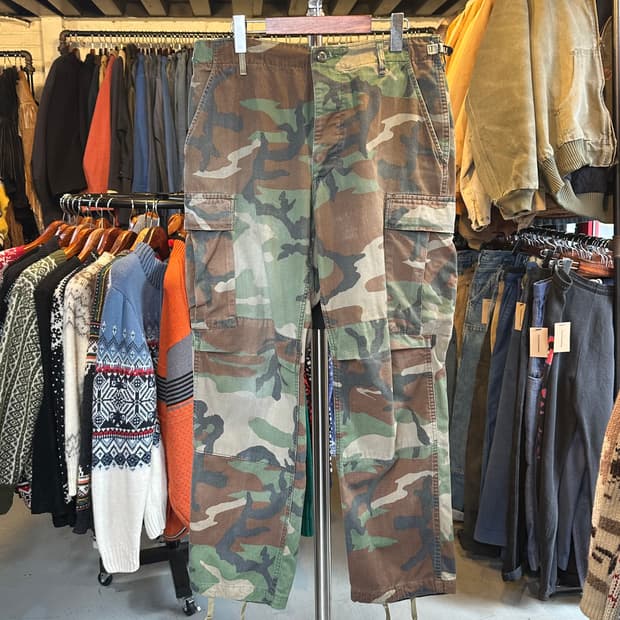80s Us Army 미군 우드랜드 카모 BDU 팬츠