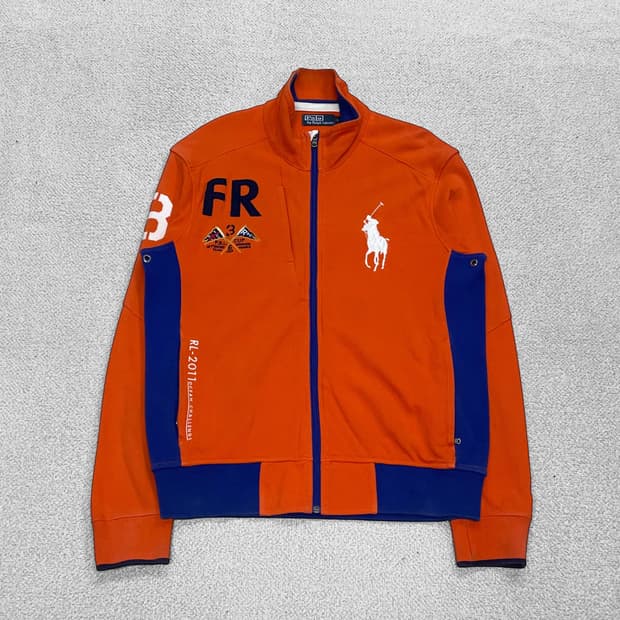 폴로 랄프로렌 빅포니 치프키프 집업 자켓 오렌지